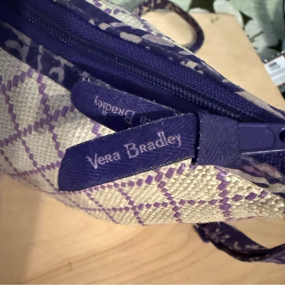 Vera Bradley Purple Floral Patterned Women's Bag Tweed - Picture 9 of 14